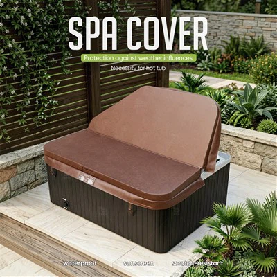 Καφέ Τετράγωνο Κάλυμμα Spa